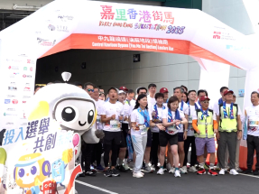 陳美寶冀跑手領會中九龍繞道工程特色　期望明年再與街馬合作