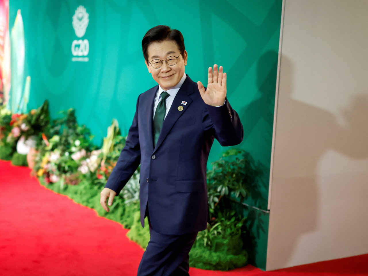 李在明在南非約翰內斯堡出席二十國集團領導人峰會。（路透社資料圖片）