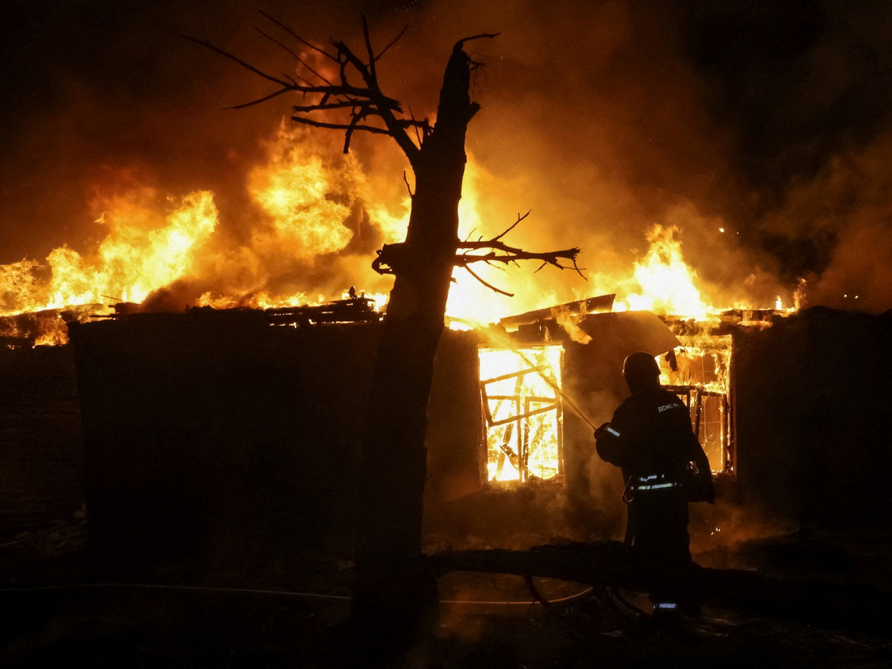 Fighting is continuing as negotiations on a peace plan continue, with four people killed in a drone attack on Kharkiv on Sunday. Photo: Reuters