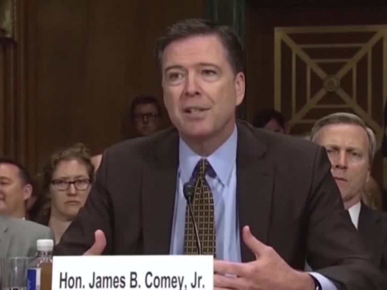 科米被控「虛假陳述」和「妨礙國會程序」等罪名。（路透社資料圖片）