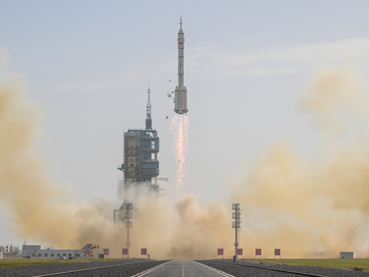 Shenzhou-22 launches from Jiuquan Satellite Launch Center. Photo: Xinhua