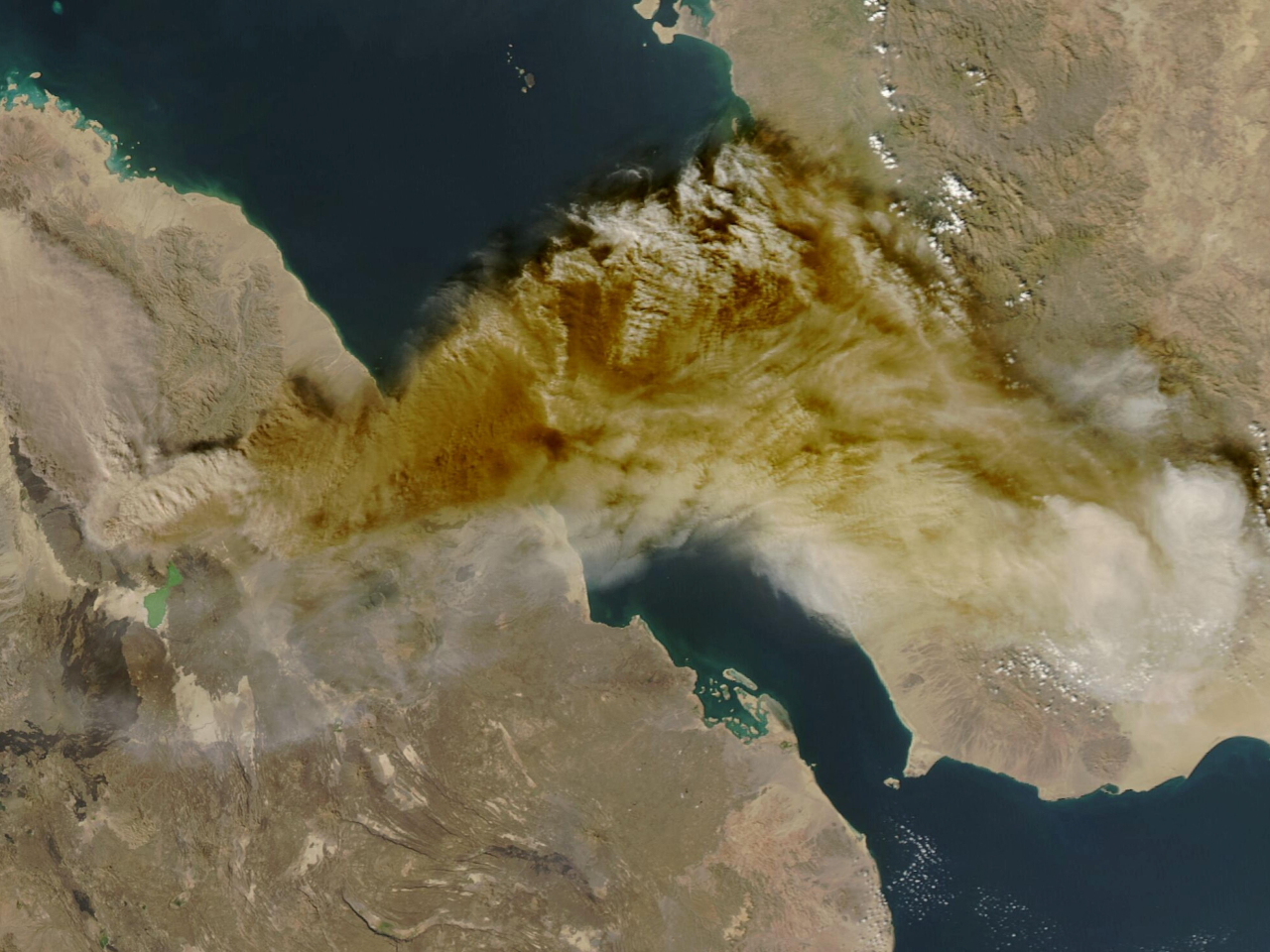 The ash cloud that formed in the wake of the Hayli Gubbi volcanic eruption in Ethiopia is heading towards China. Photo: Reuters