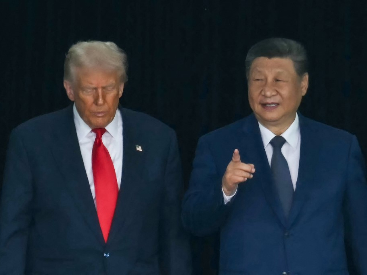 國家主席習近平與美國總統特朗普通電話，強調台灣回歸中國是戰後國際秩序重要組成部分。（法新社資料圖片）