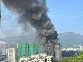 大埔宏福苑宏昌閣三級火　至少一名男子嚴重燒傷