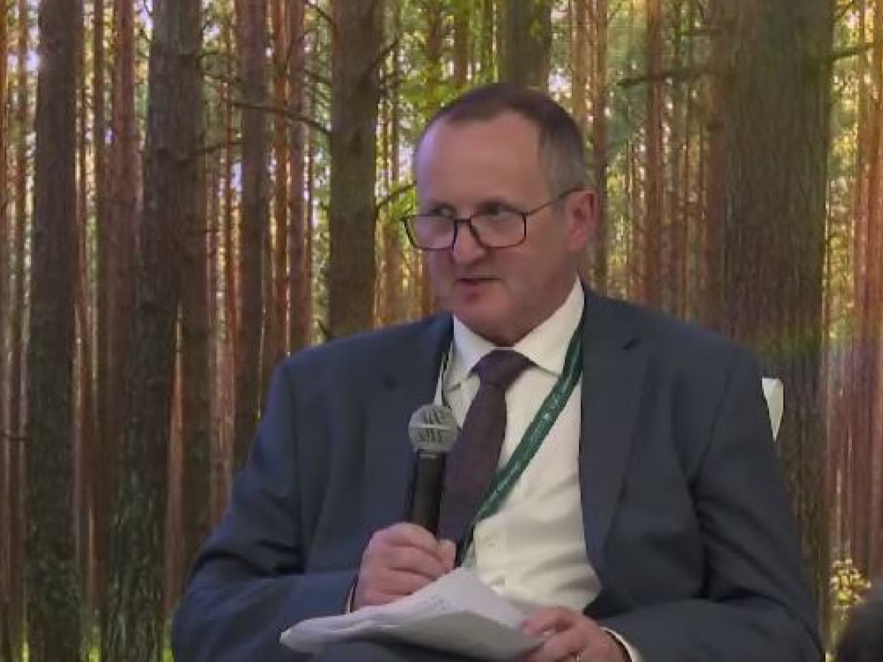 Mark Steward, DFSA's chief executive, says investors in Hong Kong might be interested in such green "Sukuk" financial products. Photo: Screenshot of the Conference