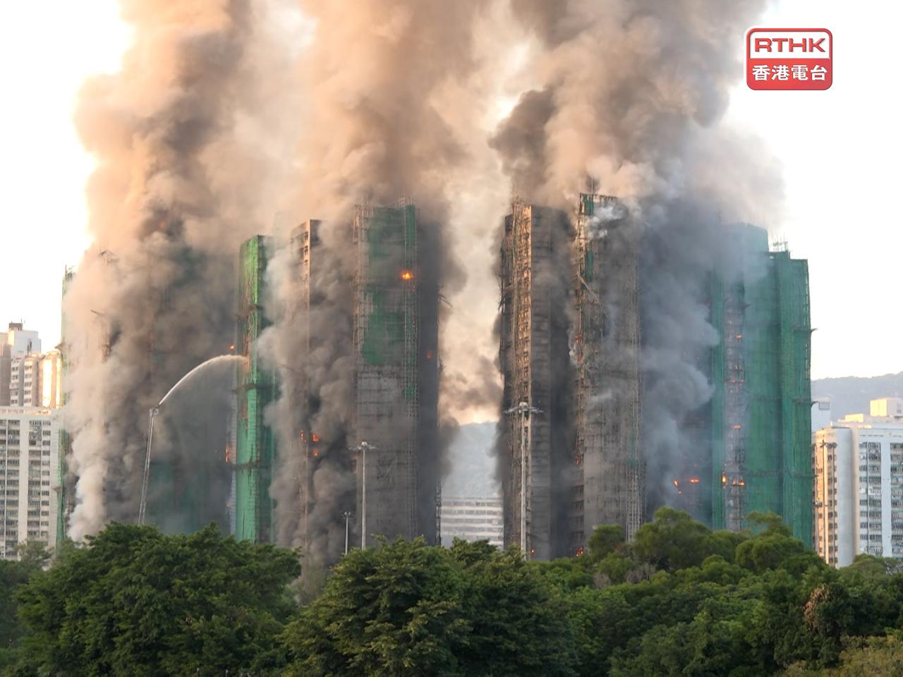 大埔宏福苑四級火造成四死三傷。（孔令輝攝）