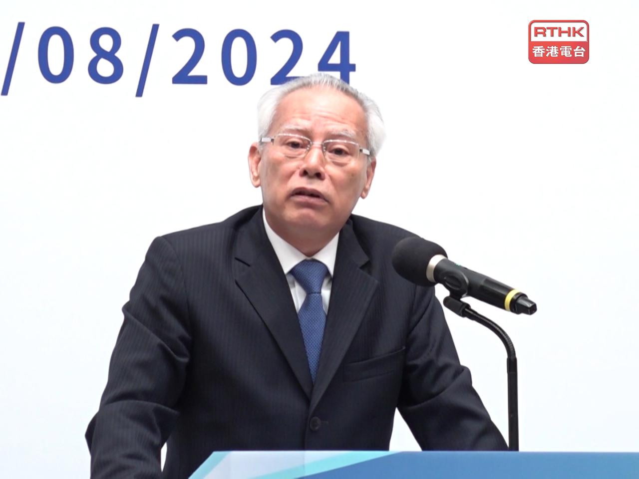 岑浩輝代表澳門特區政府向火災遇難者及家屬表示沉痛哀悼。（港台圖片）