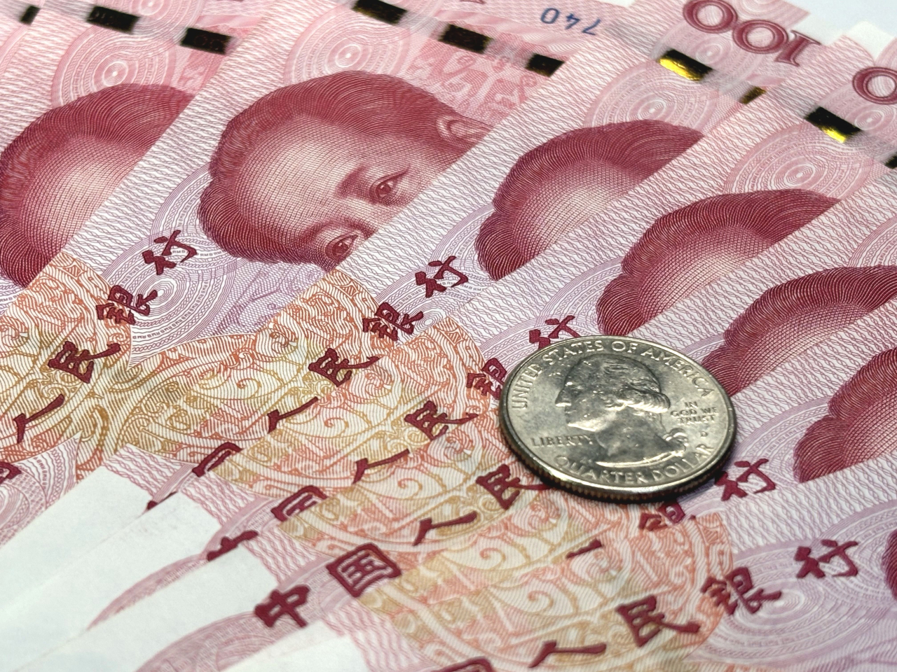 人民幣中間價升至7.0779兌1美元，連升5日，再創逾13個月新高。（港台圖片）