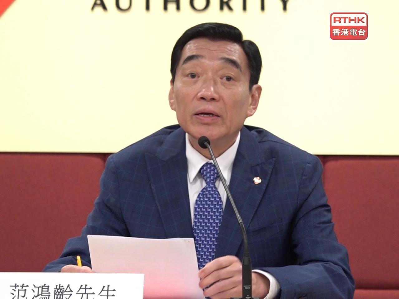 范鴻齡感謝周霽及農融探望大埔火災的傷者，以及慰問醫護人員。（港台圖片）