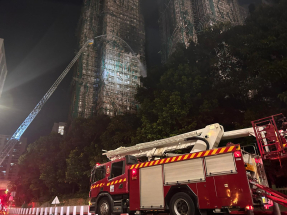 消防：宏福苑滅火大致完成　料今早9時完成全部單位爆破搜索