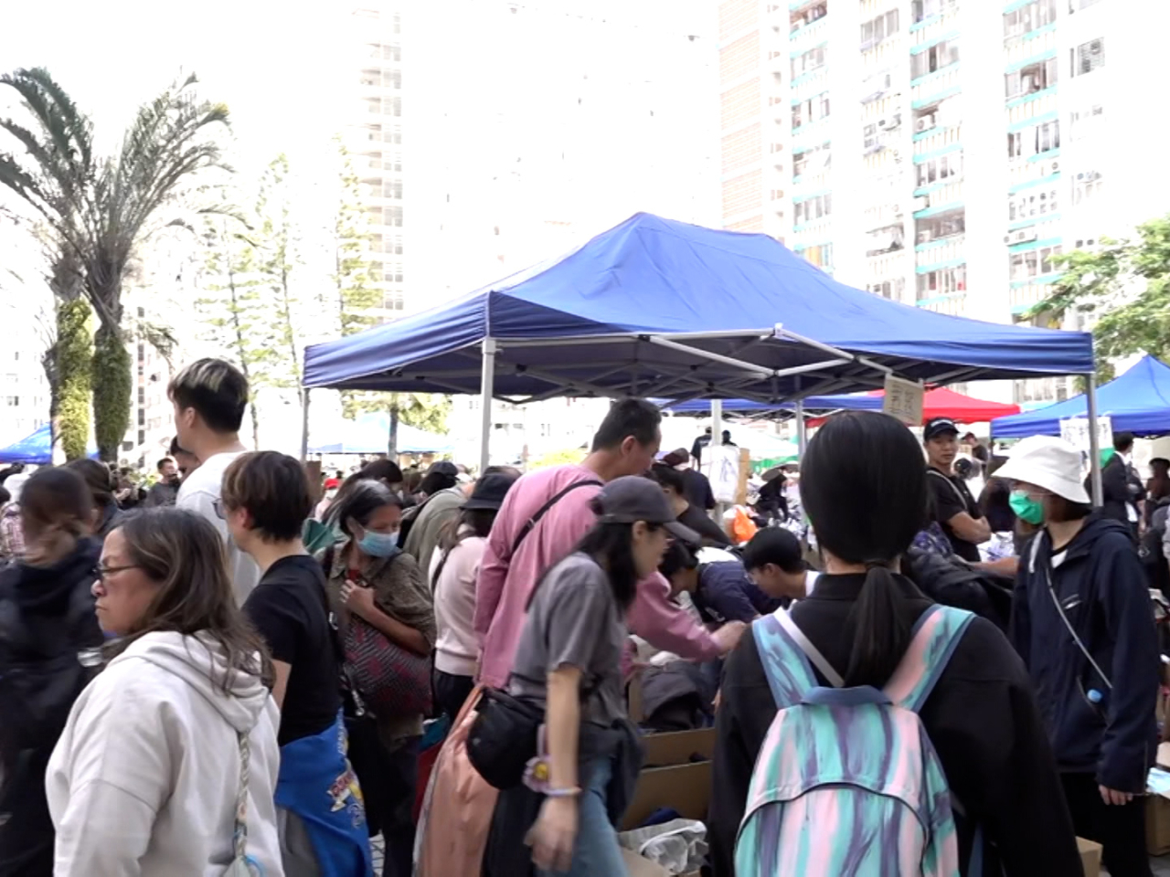 黎清文表示，相關工作包括在臨時庇護中心幫助受影響居民，處理日常生活所需、福利安排等。（陳裕行攝）