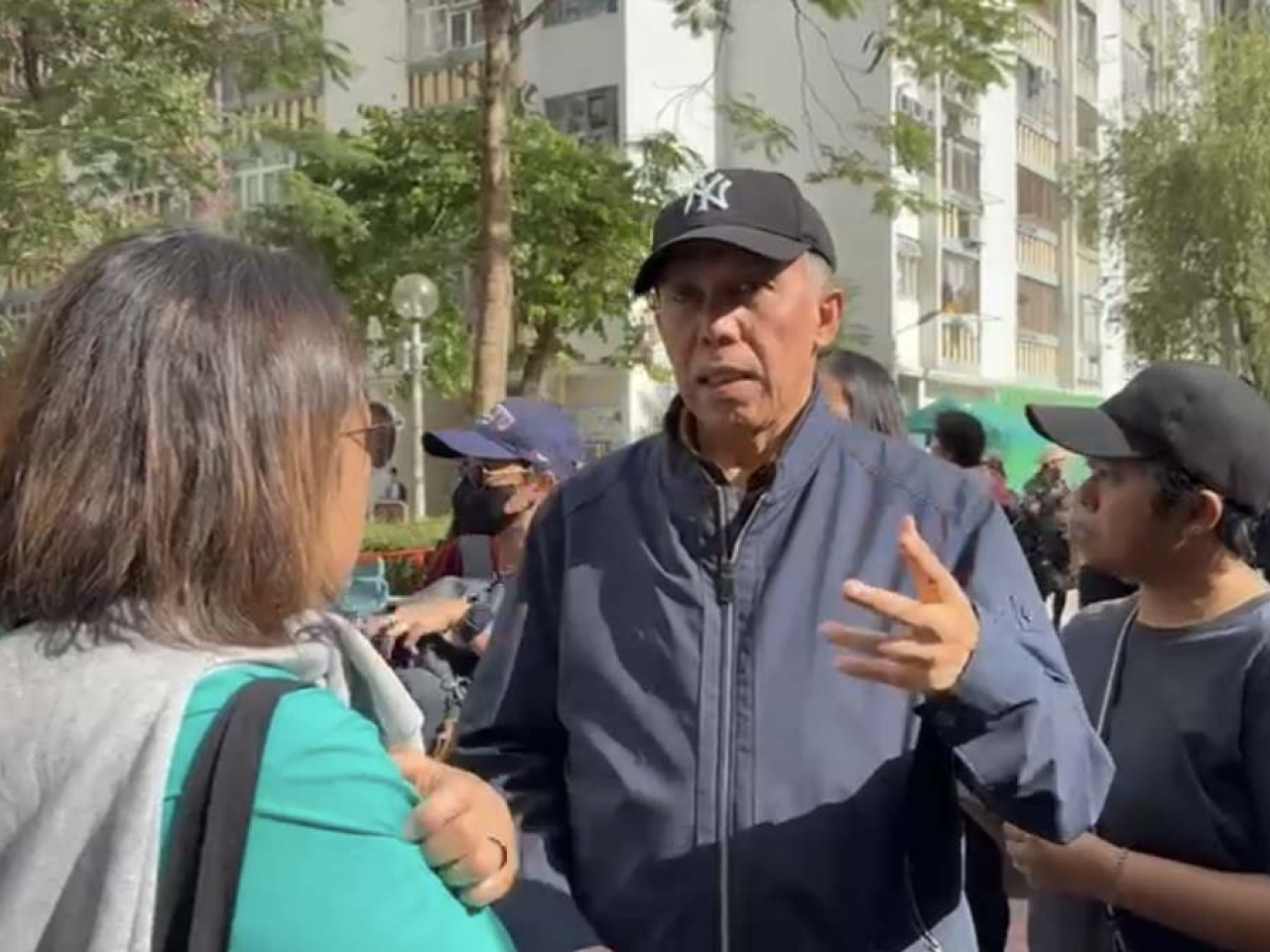 印尼駐港總領事向遇難者家屬致以深切慰問。（陳曉筠攝）