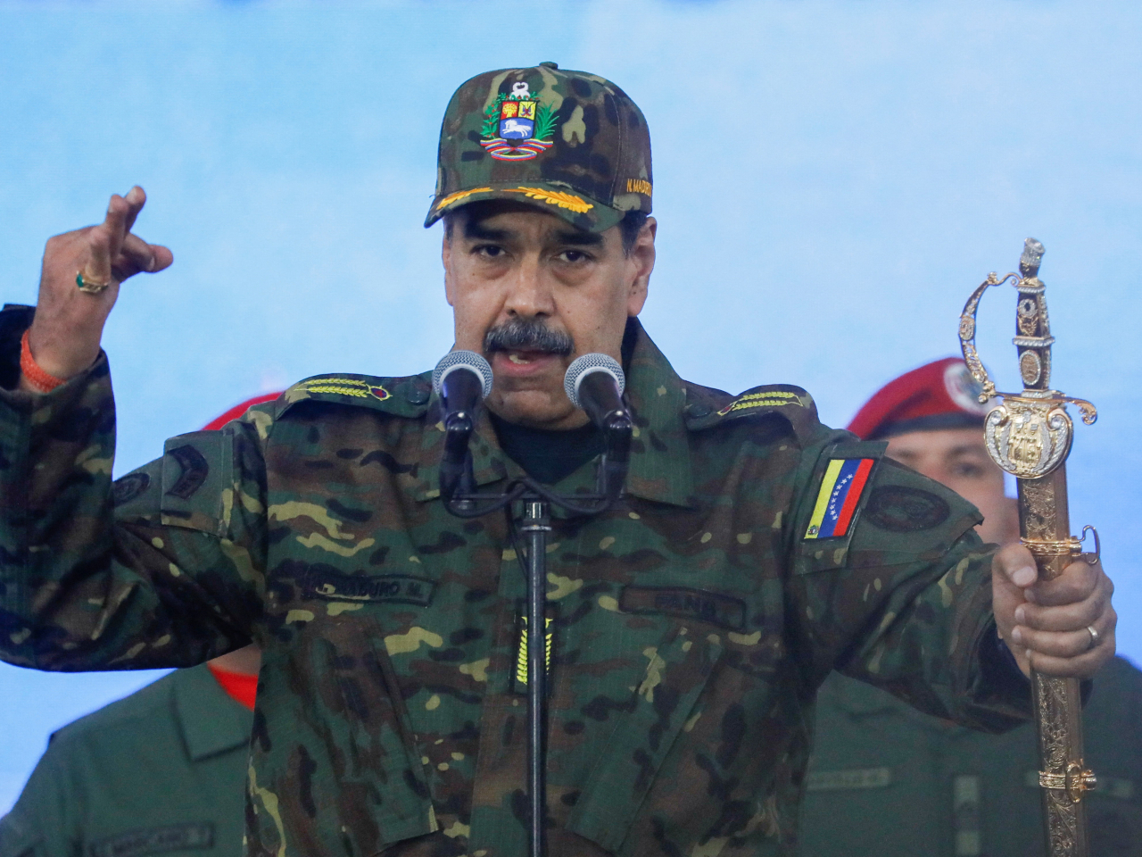 報道指，特朗普上周與委內瑞拉總統馬杜羅（圖）通電話。（路透社資料圖片）