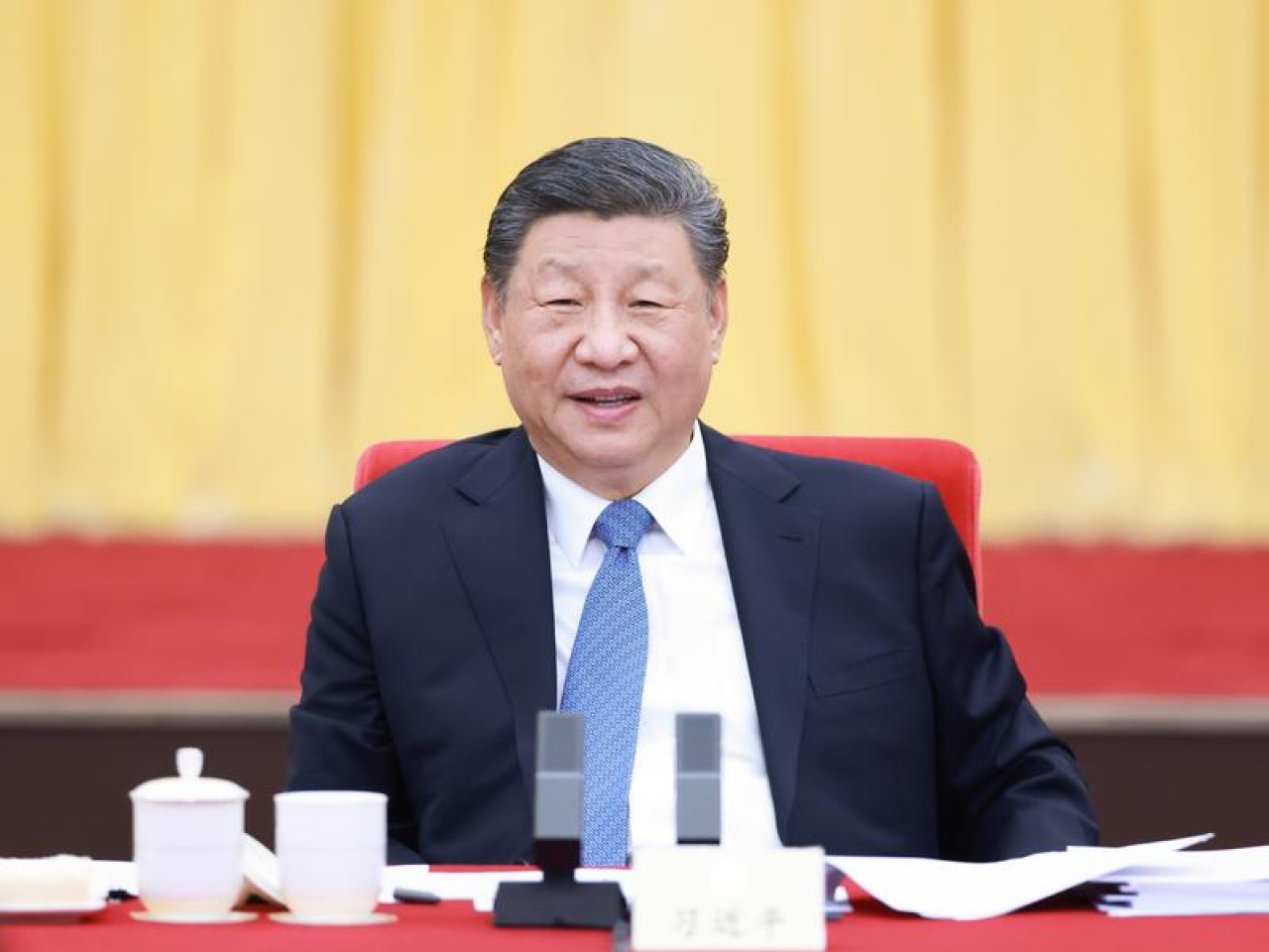 習近平主持中共中央政治局就加強網絡生態治理進行集體學習。（資料圖片）