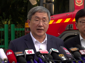 宏福苑五級火｜卓永興指於大埔社區中心設中央物資站管理捐贈物資