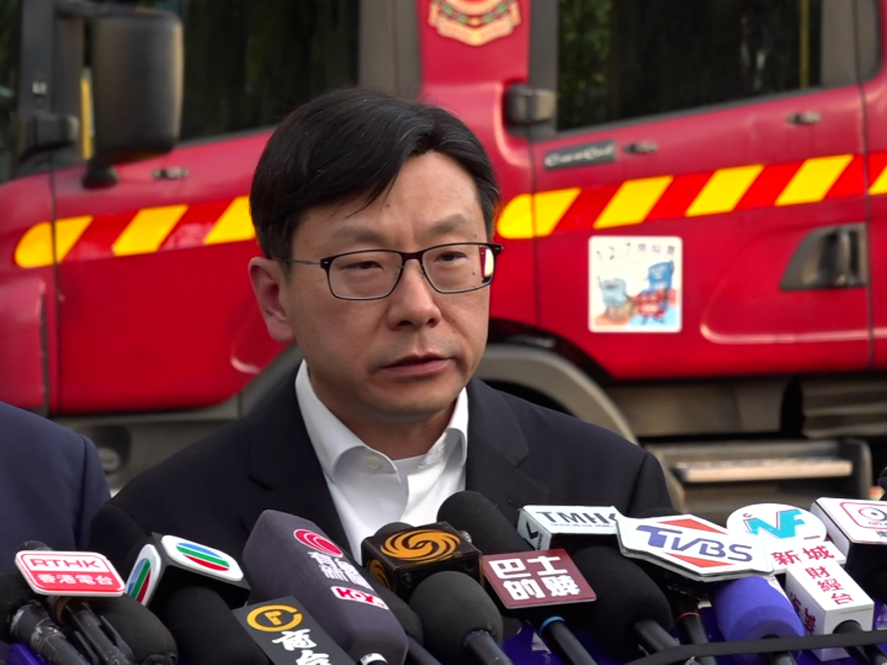 孫玉菡表示，政府會動員公務員作為義工，協助每戶受影響家庭。（陳感恩攝）