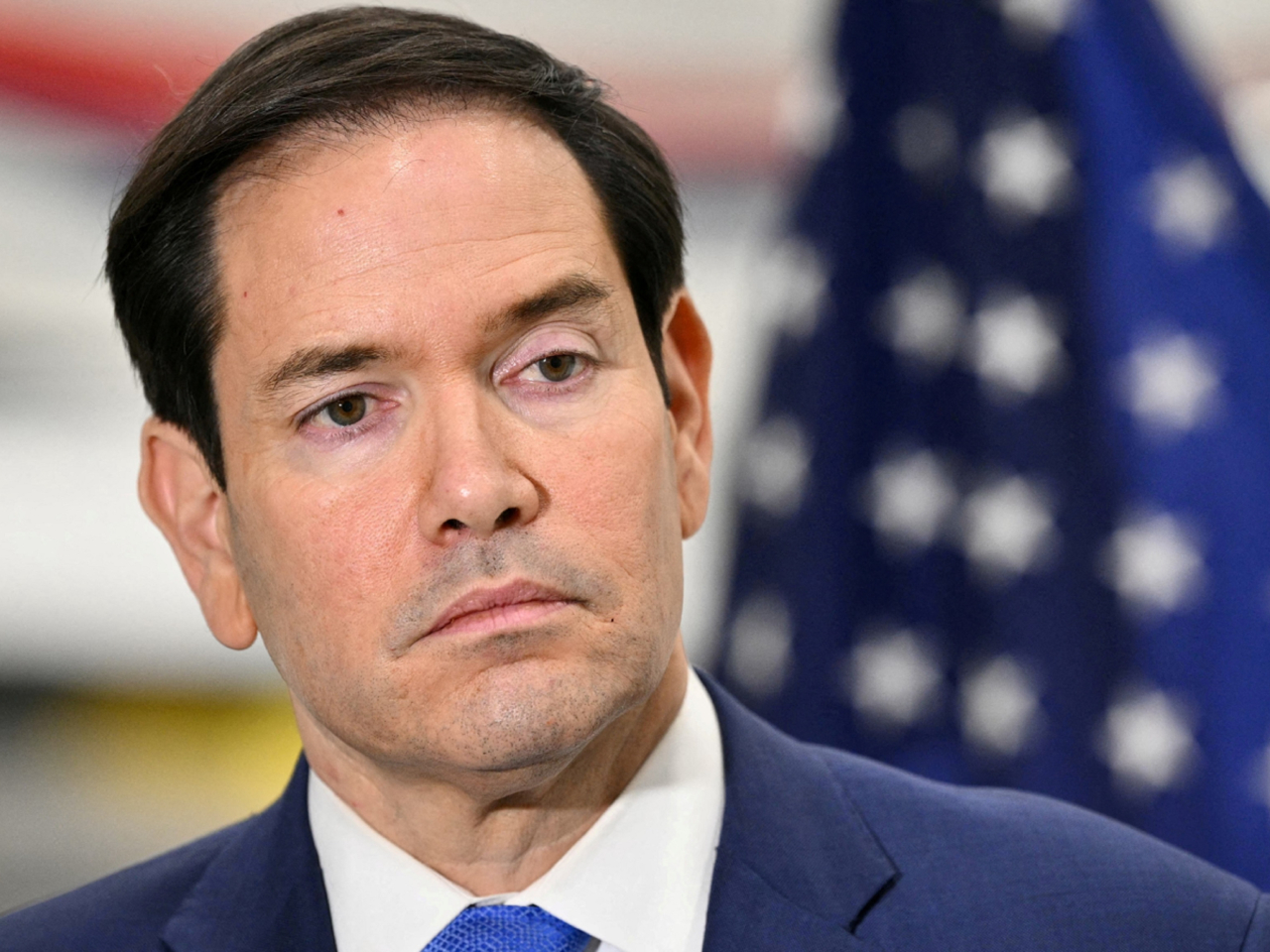 報道指魯比奧（圖）及庫什納等將會見到訪的烏克蘭代表團人員。（路透社資料圖片）