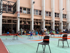 宏福苑五級火｜大埔社區中心成中央物資站　居民稱物資足僅取所需