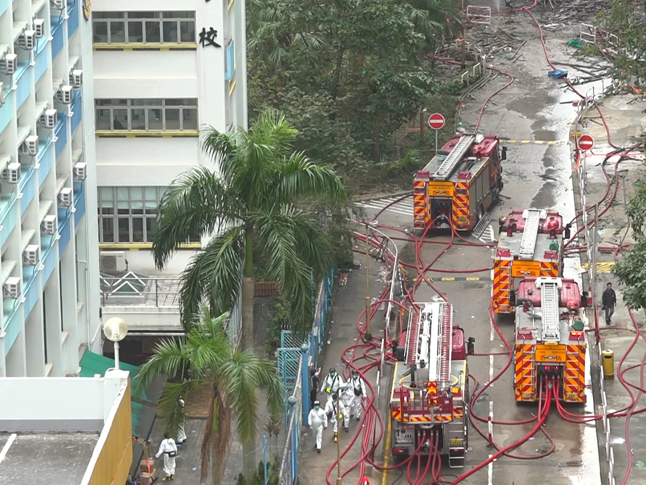 聲明表示，法團正全力投入災後善後工作，著力安置所有受影響居民。（郭志強攝）