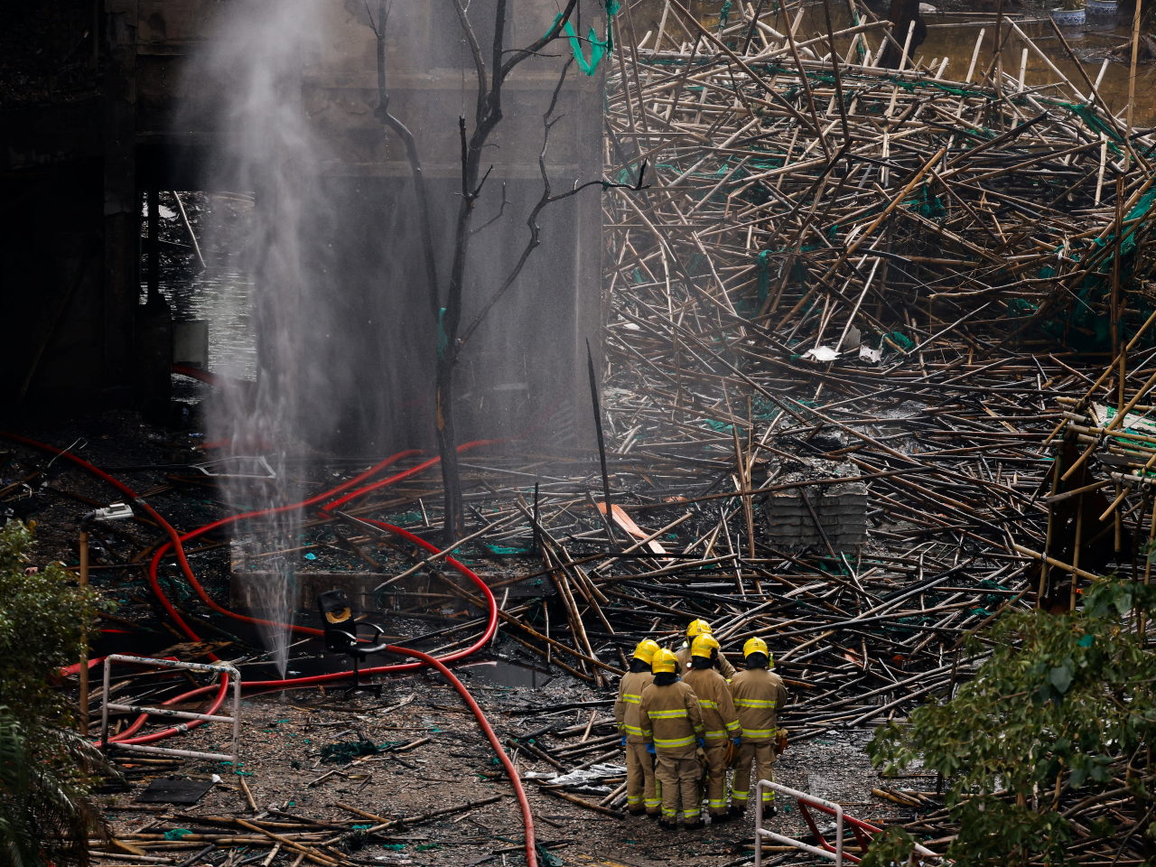 The deadly blaze, the DAB's Peggy Wong alleges, is the result of years of negligence. Photo: Reuters