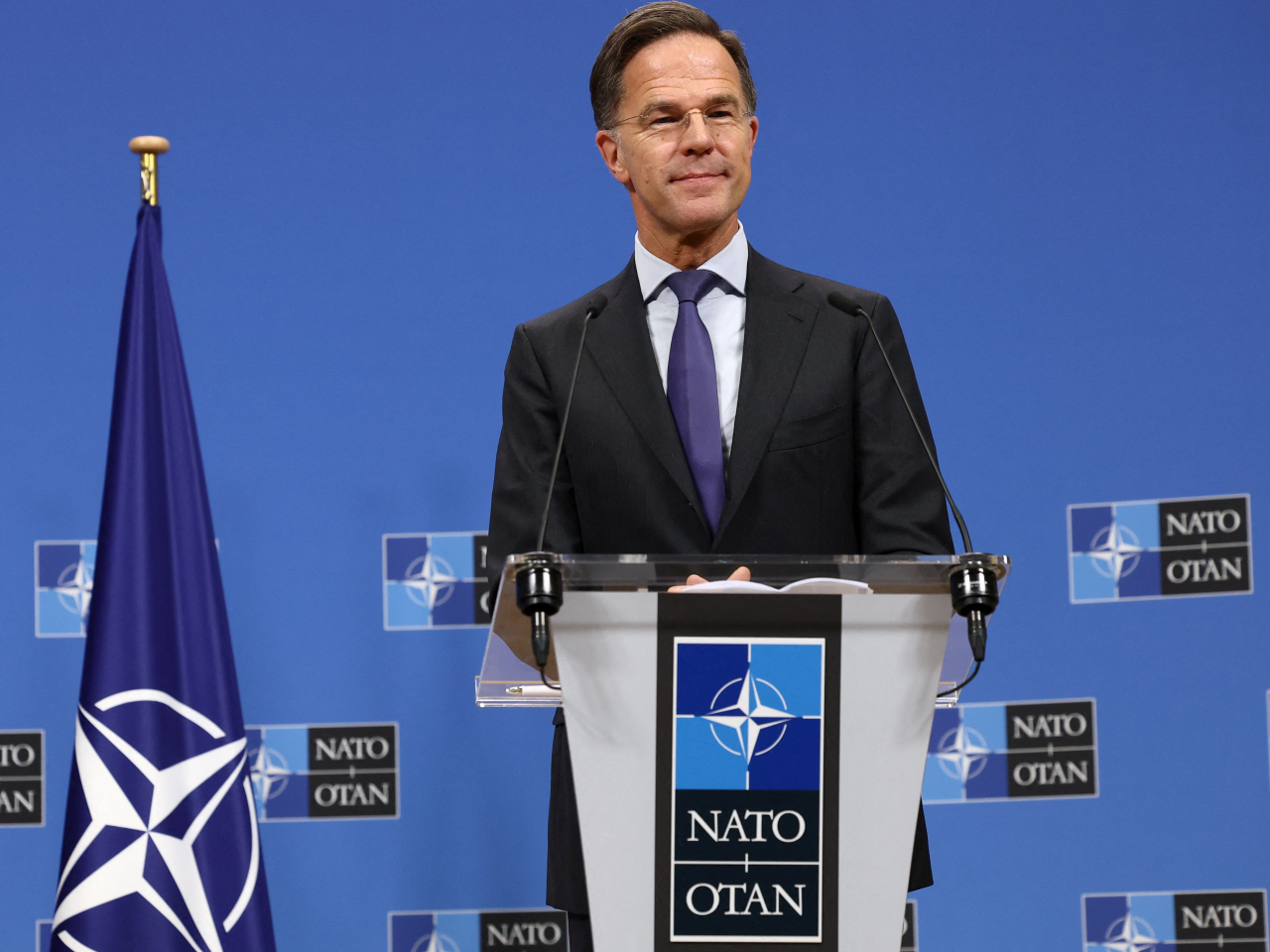 北約秘書長呂特與日本首相高市早苗通電話，雙方同意推動合作關係邁向新台階。（路透社資料圖片）