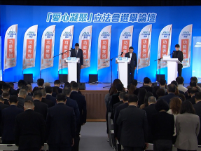 Election forums resume with silence for Tai Po victims