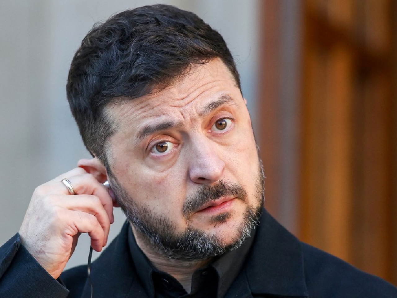 澤連斯基表示會晤是烏克蘭與合作伙伴持續協調的一部分。（法新社）