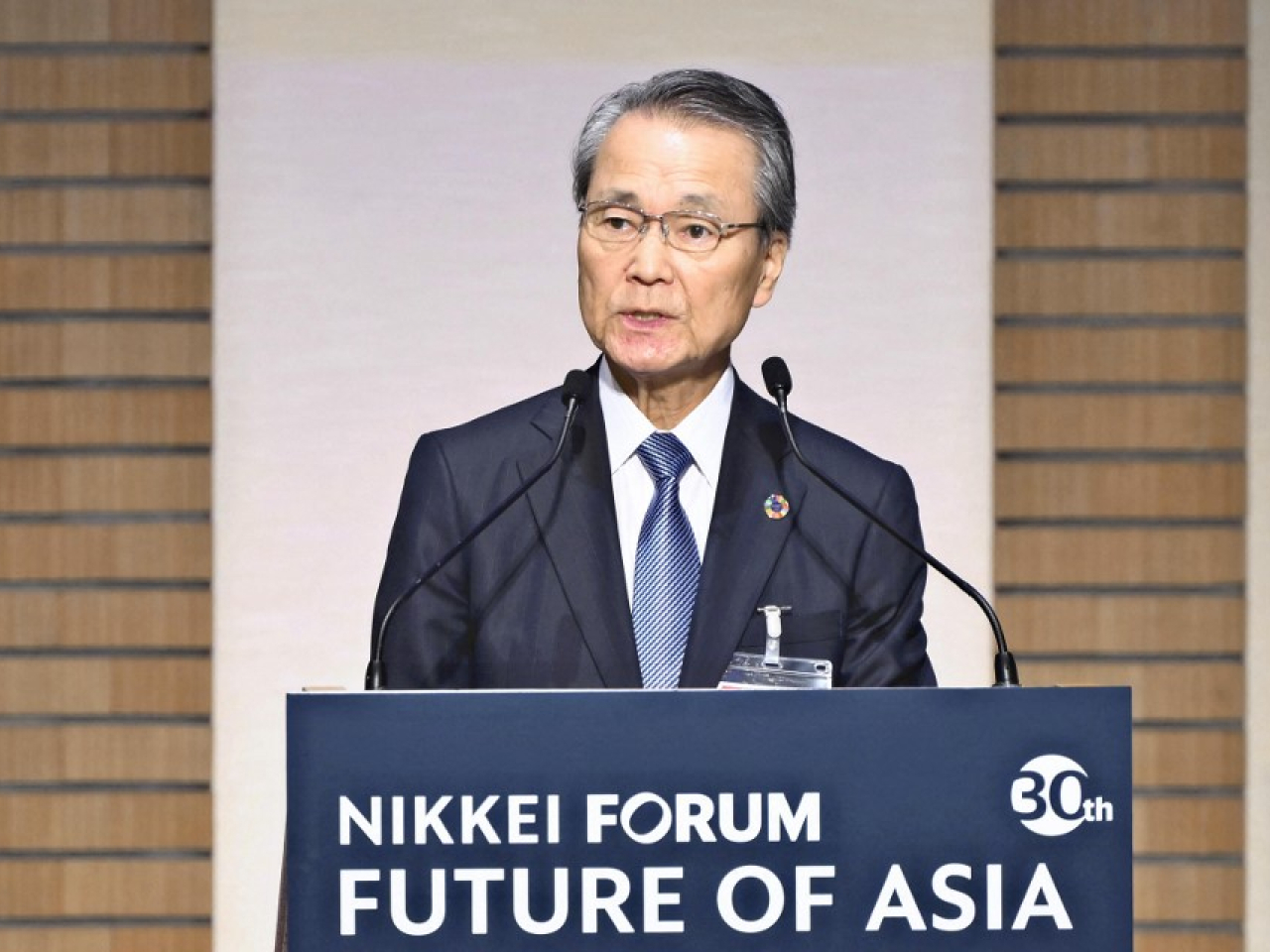 日本經濟團體聯合會會長筒井義信表示，希望日本經濟界代表團能夠如期在明年一月訪問中國。（法新社資料圖片）