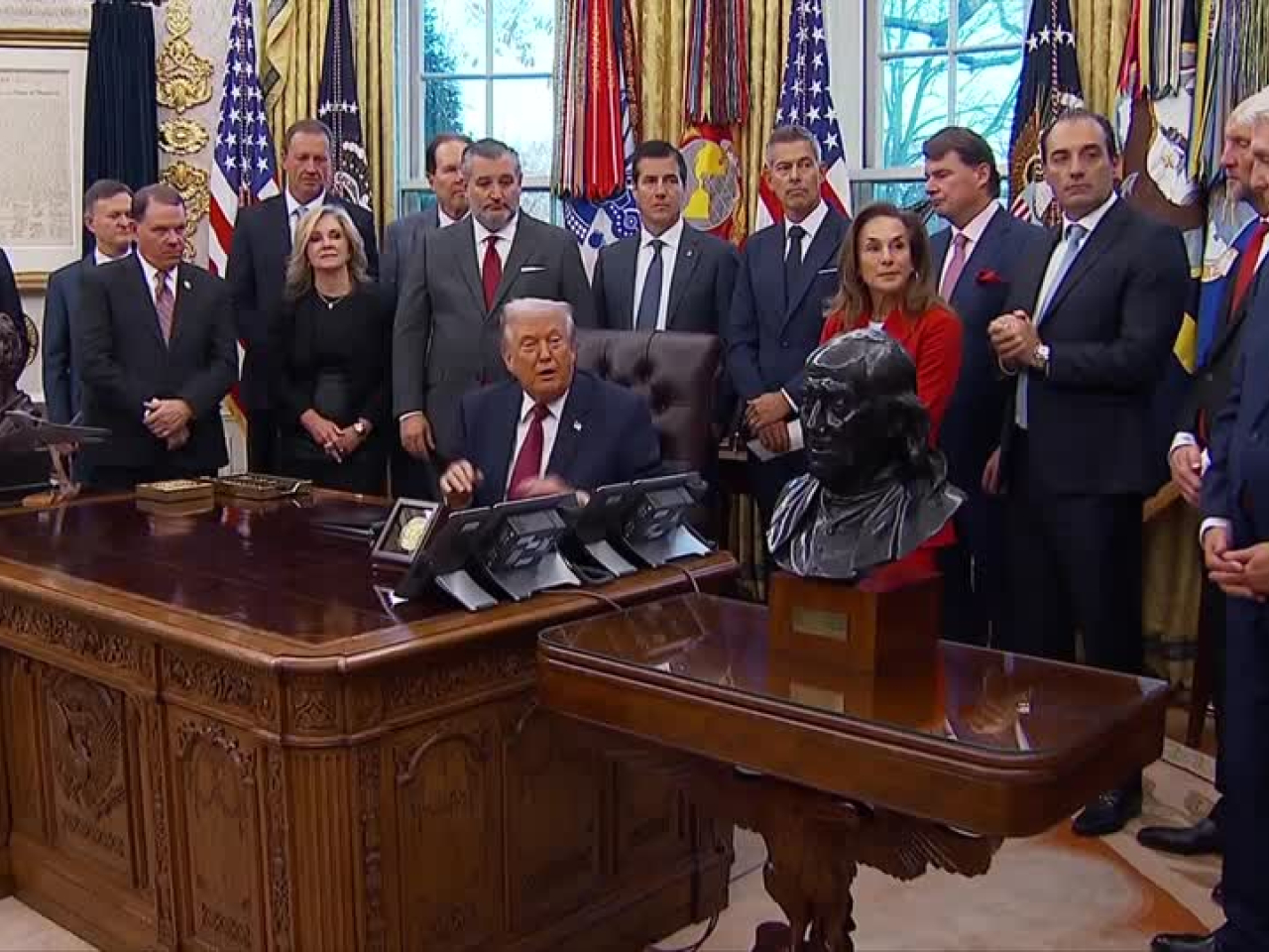 特朗普表示，美方官員的印象是，普京希望看到戰爭結束。（路透社）