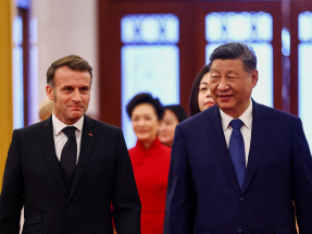 習近平在北京為法國總統馬克龍舉行歡迎儀式