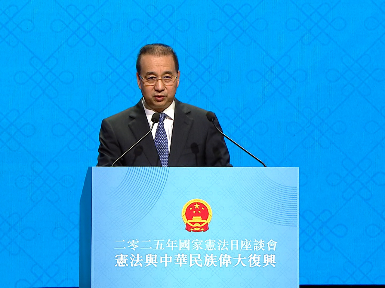 Liu Guangyuan says the Hong Kong government has responded strongly and effectively to the disaster. Photo: RTHK