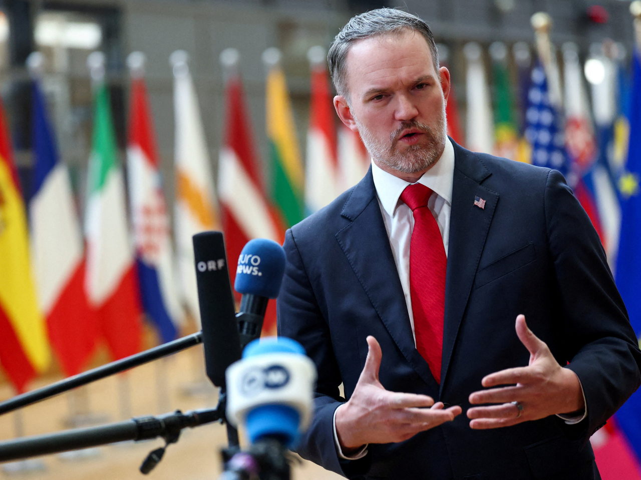 格里爾指出，美中貿易需要保持平衡，而且可能需要縮減規模。（路透社資料圖片）