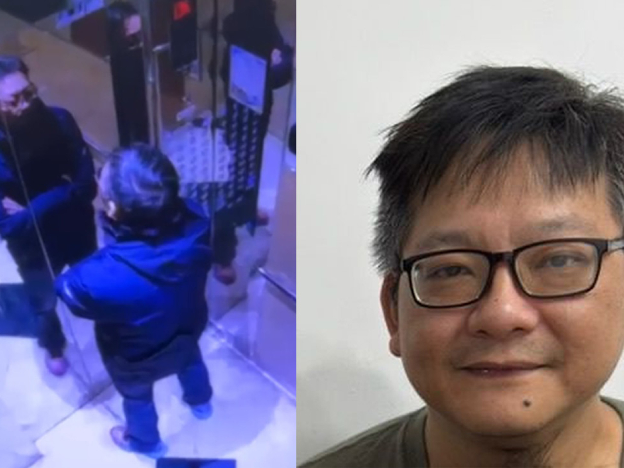 失蹤男子最後露面時身穿深色長袖外套、深色長褲、淺色鞋及戴黑色框眼鏡。（政府新聞處）