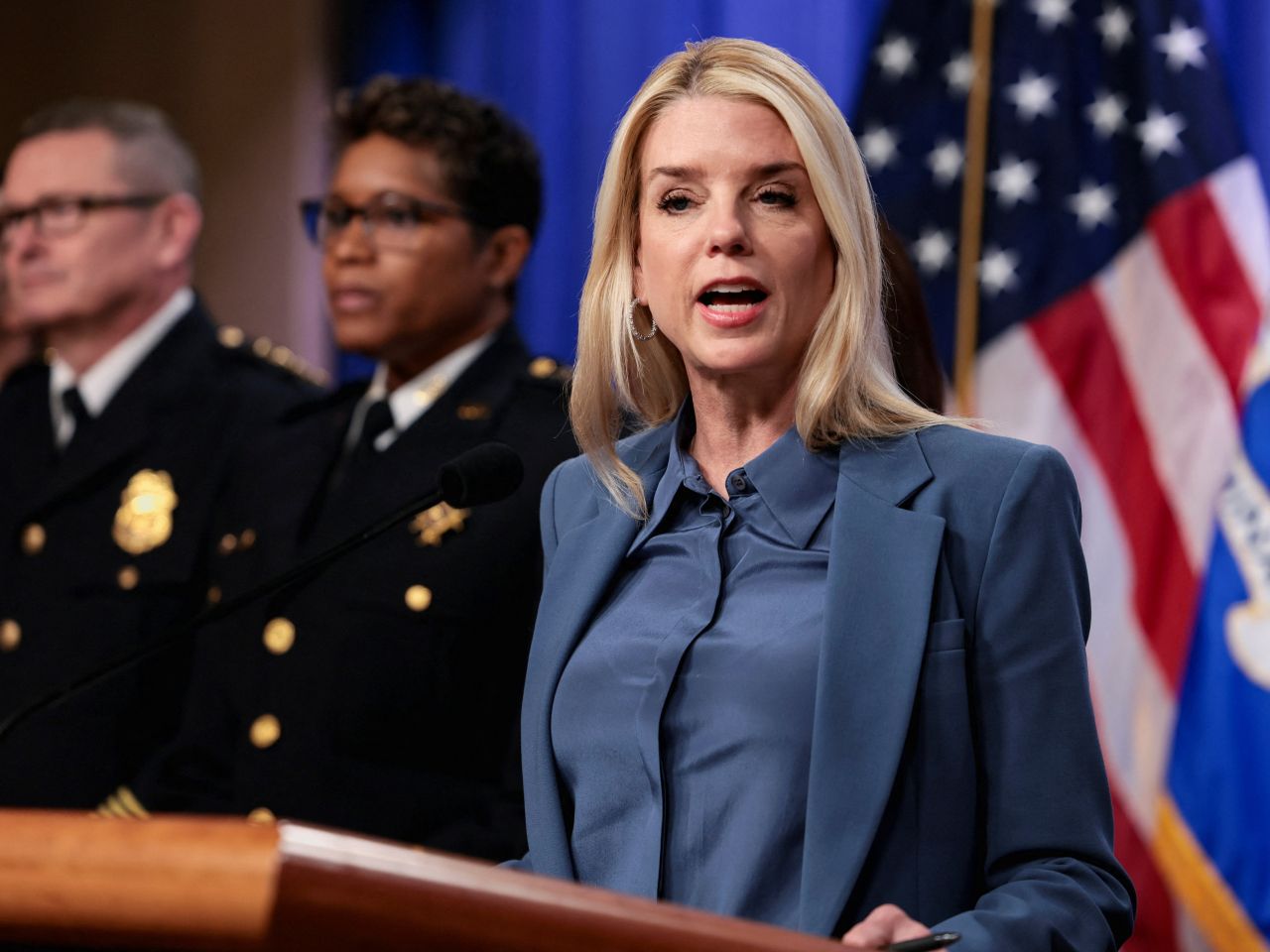 Pam Bondi's order comes several months after President Donald Trump's signing off on  an order targeting antifa as a terrorist organisation. Photo: Reuters