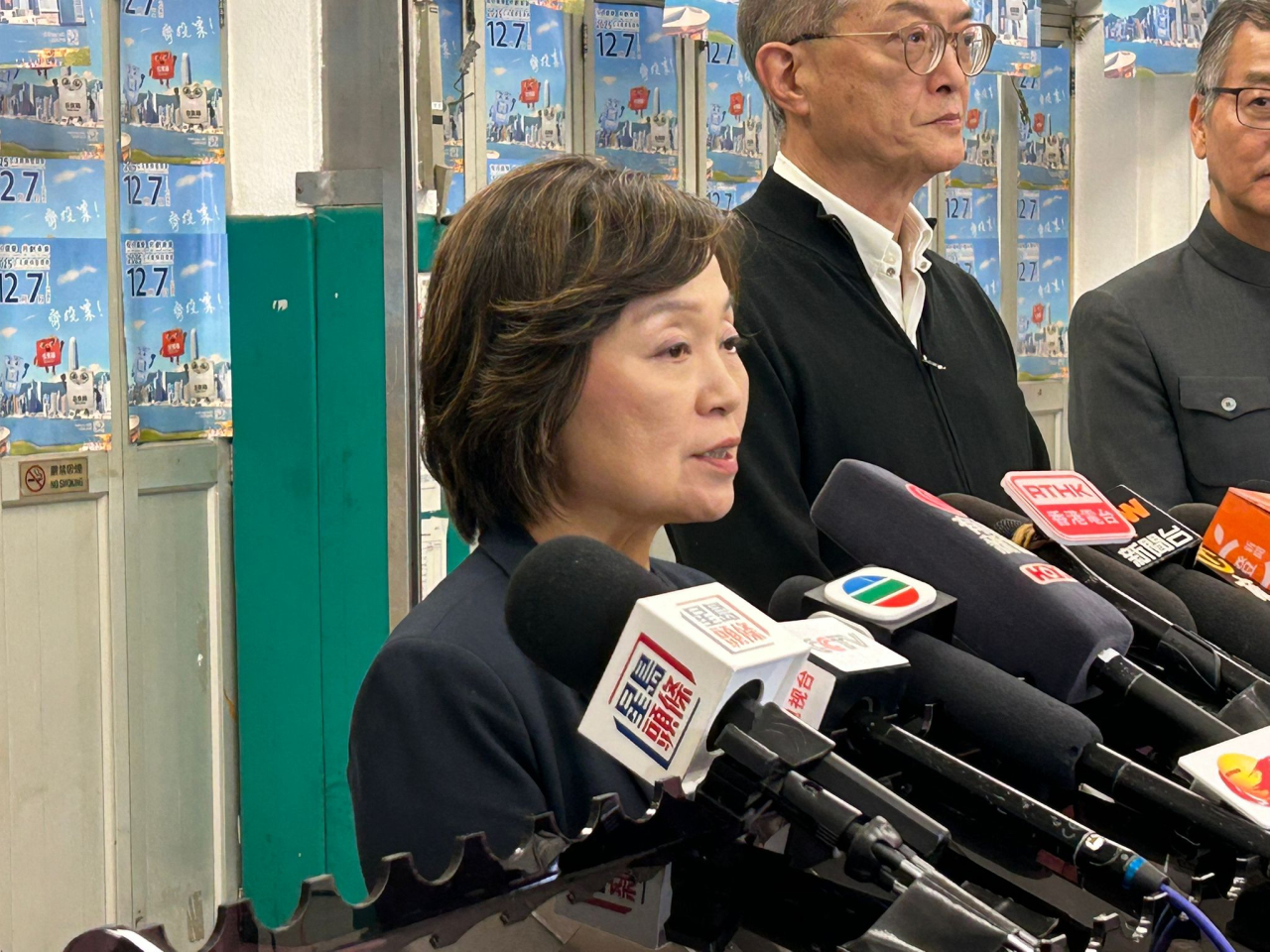 蔡若蓮說，大埔火災事件對師生及家長帶來很大衝擊。（林漢山攝）