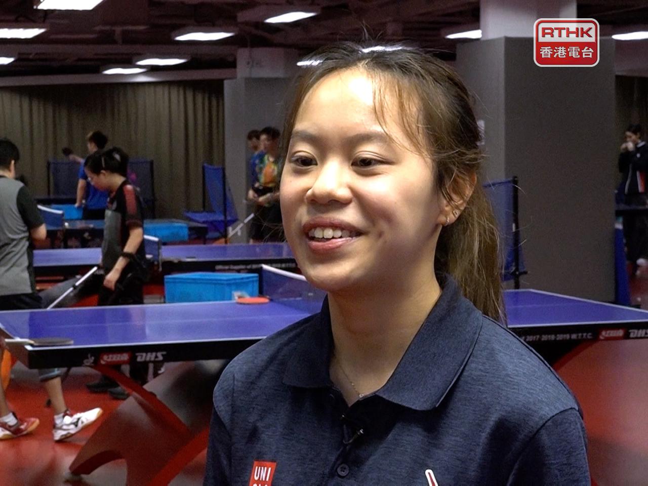 首次出席殘特奧會的彭穎加希望用表現證明自己的努力。（郭志強攝）