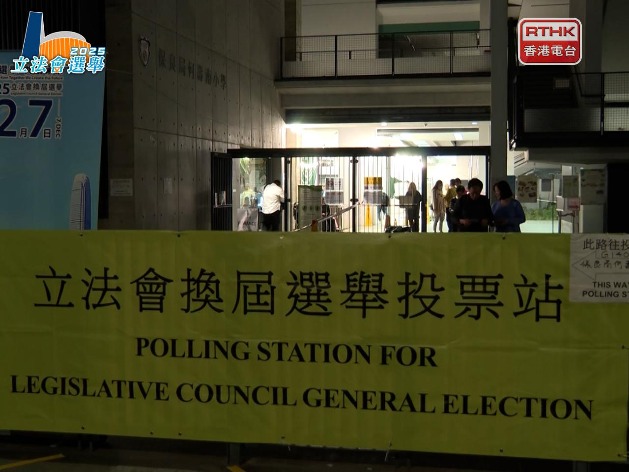 在10個地區直選中，新界西南選區投票率保持最高，累計有28.31%，逾13萬3千名登記選民已投票。（錢頌恒攝）