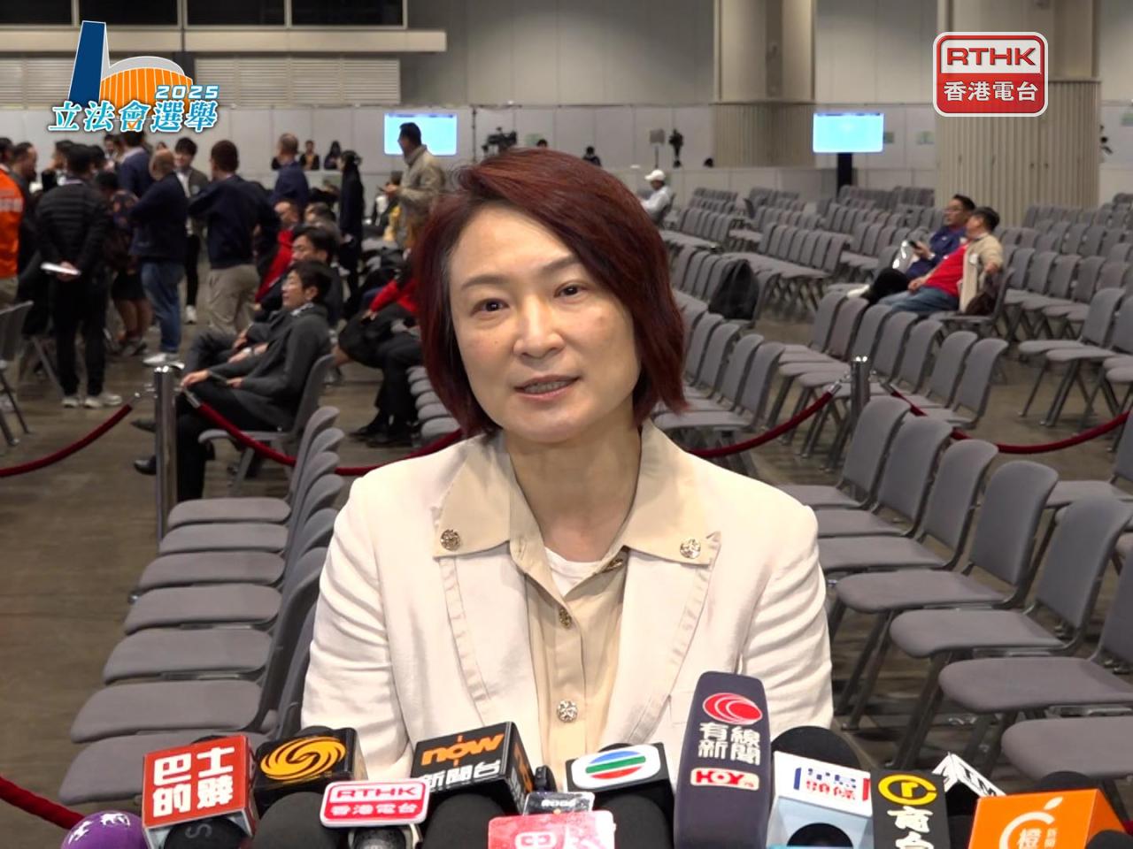 李慧琼表示，對今次的選舉特別有感受。（戴偉棠攝）