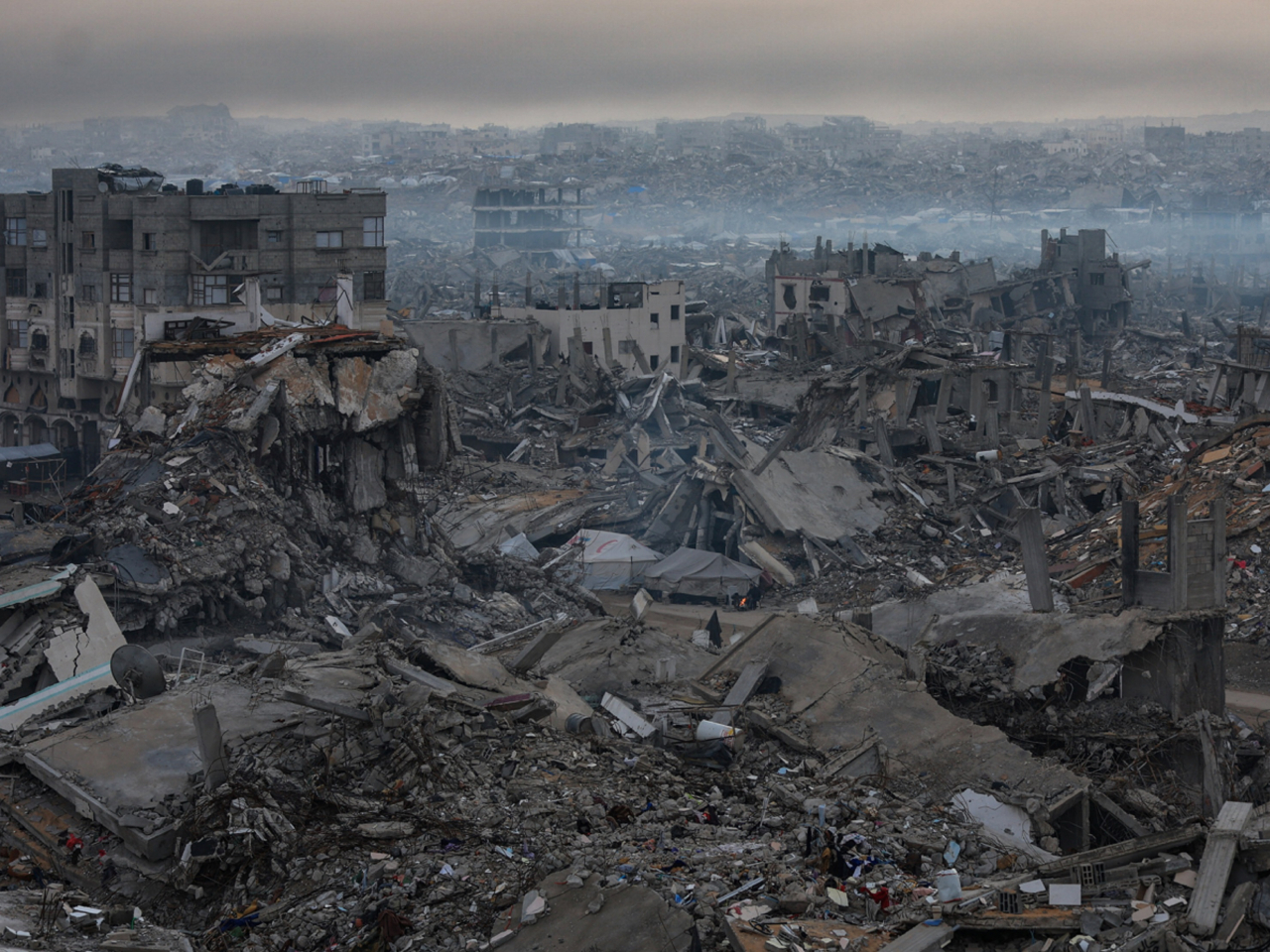 納伊姆說願意在推動巴勒斯坦建國的框架下，討論解除武裝問題。圖為加沙地帶。（路透社資料圖片）