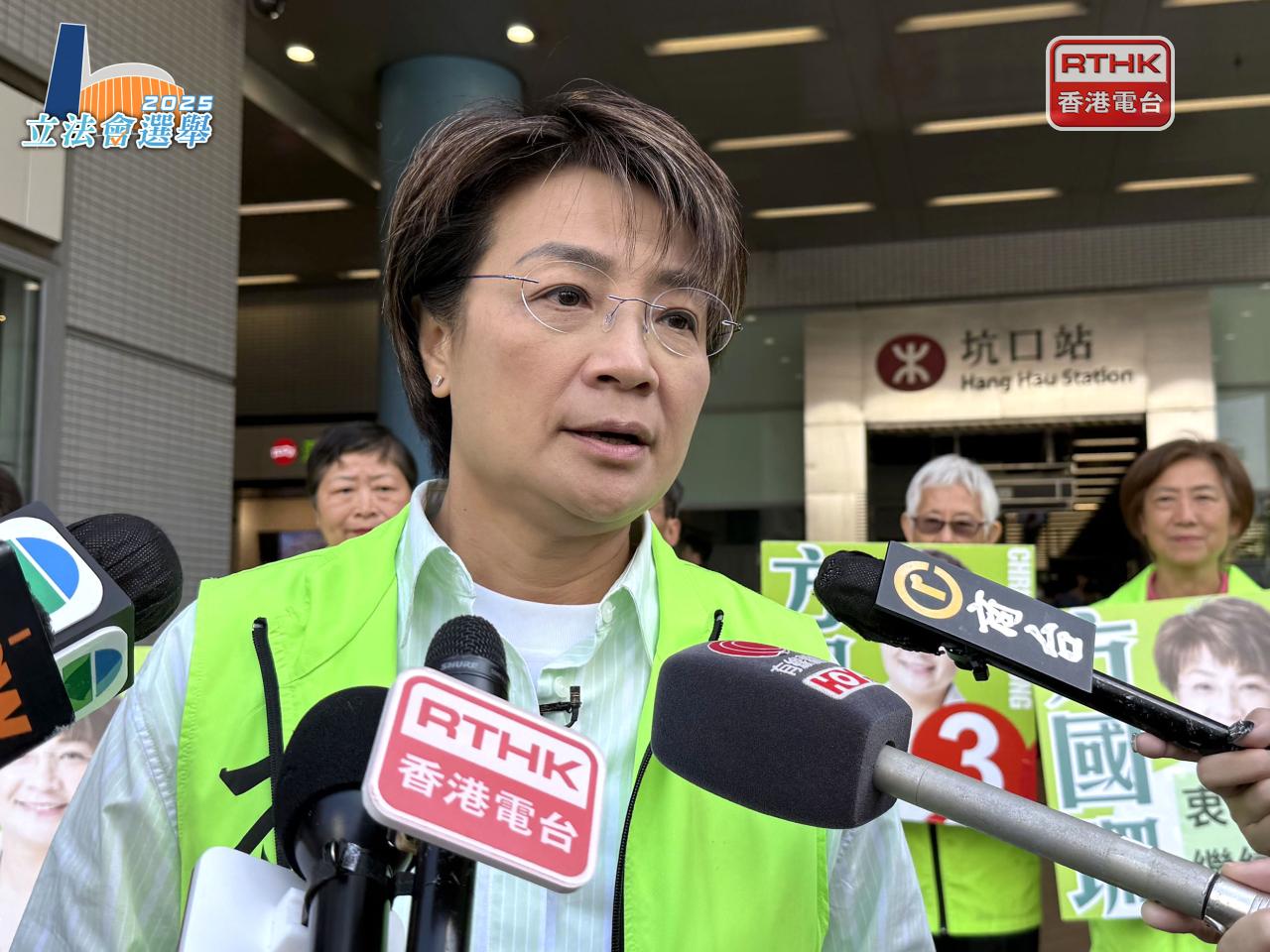 方國珊指出，她曾5次參選落敗，很多街坊都認為她欠缺運氣，感謝他們不離不棄。（陳曉筠攝）