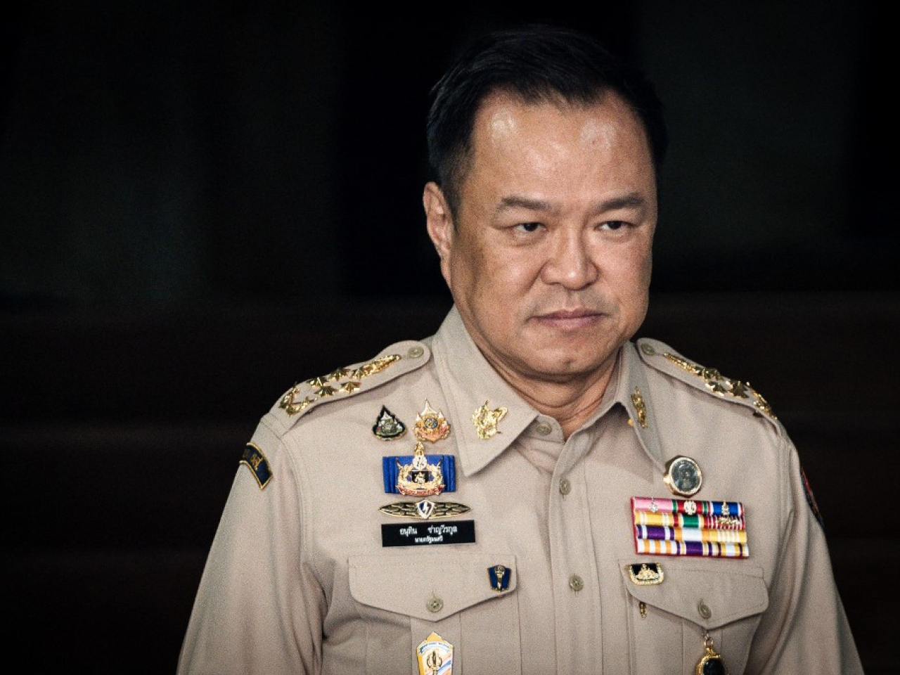 阿努廷主持國家安全委員會緊急會議後發表全國講話，表示政府密切關注局勢發展。（法新社資料圖片）