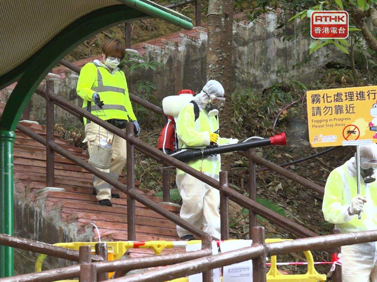 歐家榮表示，因青衣自然徑環境比較天然，大規模滅蚊需要動用較大型的器材，因此決定停開自然徑。（陳感恩攝）