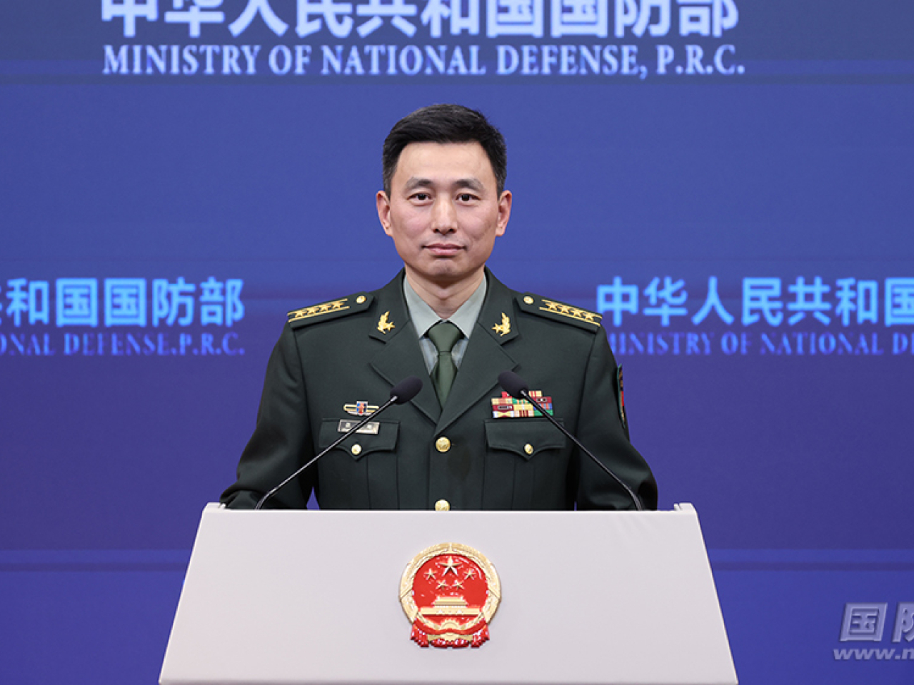 張曉剛說，中俄聯合空中戰略巡航展示雙方共同應對地區安全挑戰、維護地區和平穩定的決心與能力。（國防部網站）