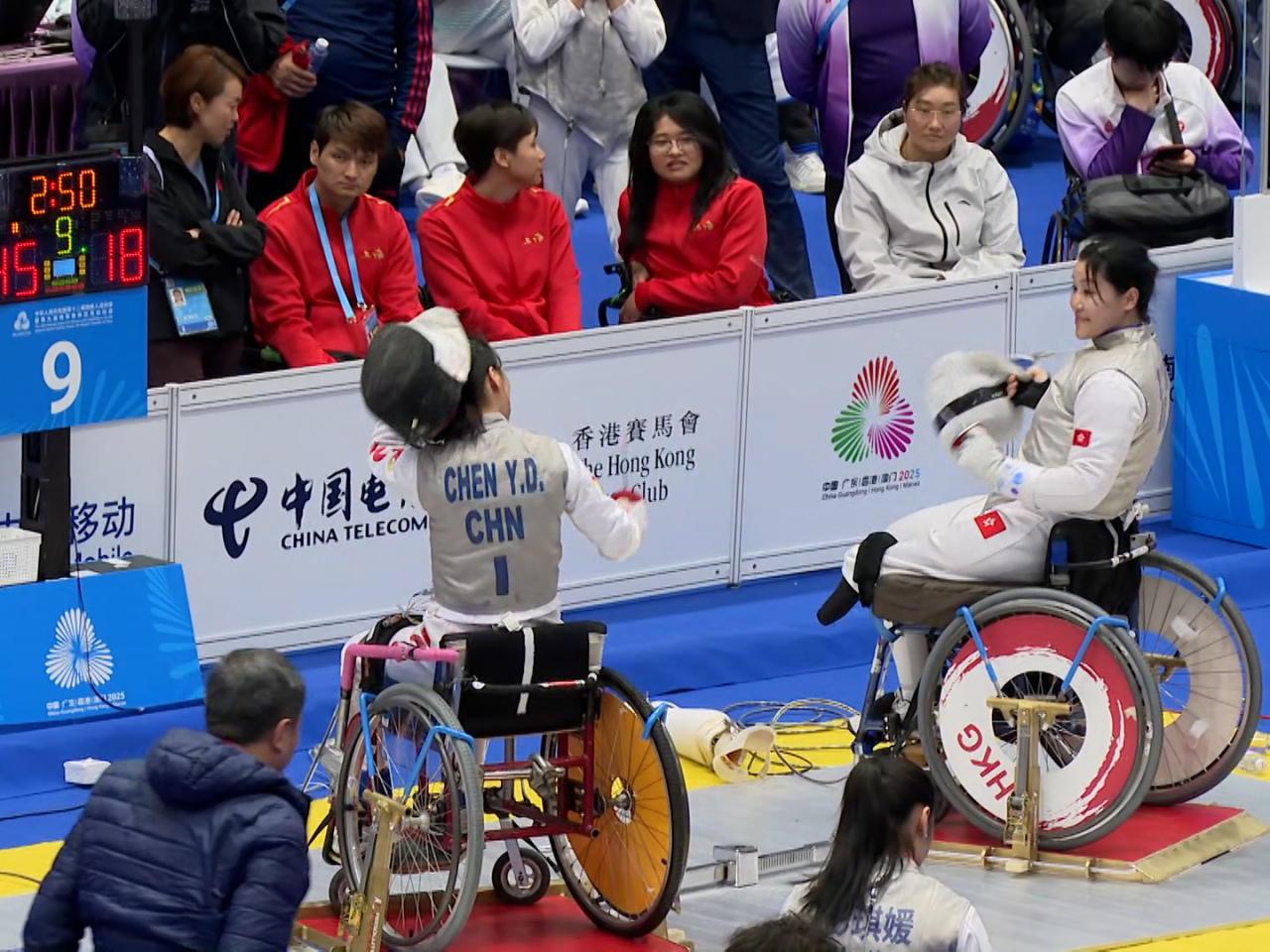 由香港與澳門組成的聯隊，四強以18：45不敵上海隊，將轉戰銅牌賽。