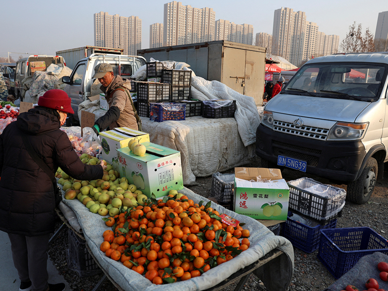 北京市受強冷空氣影響，預計本周後期將出現今年入冬以來首場降雪。（路透社）