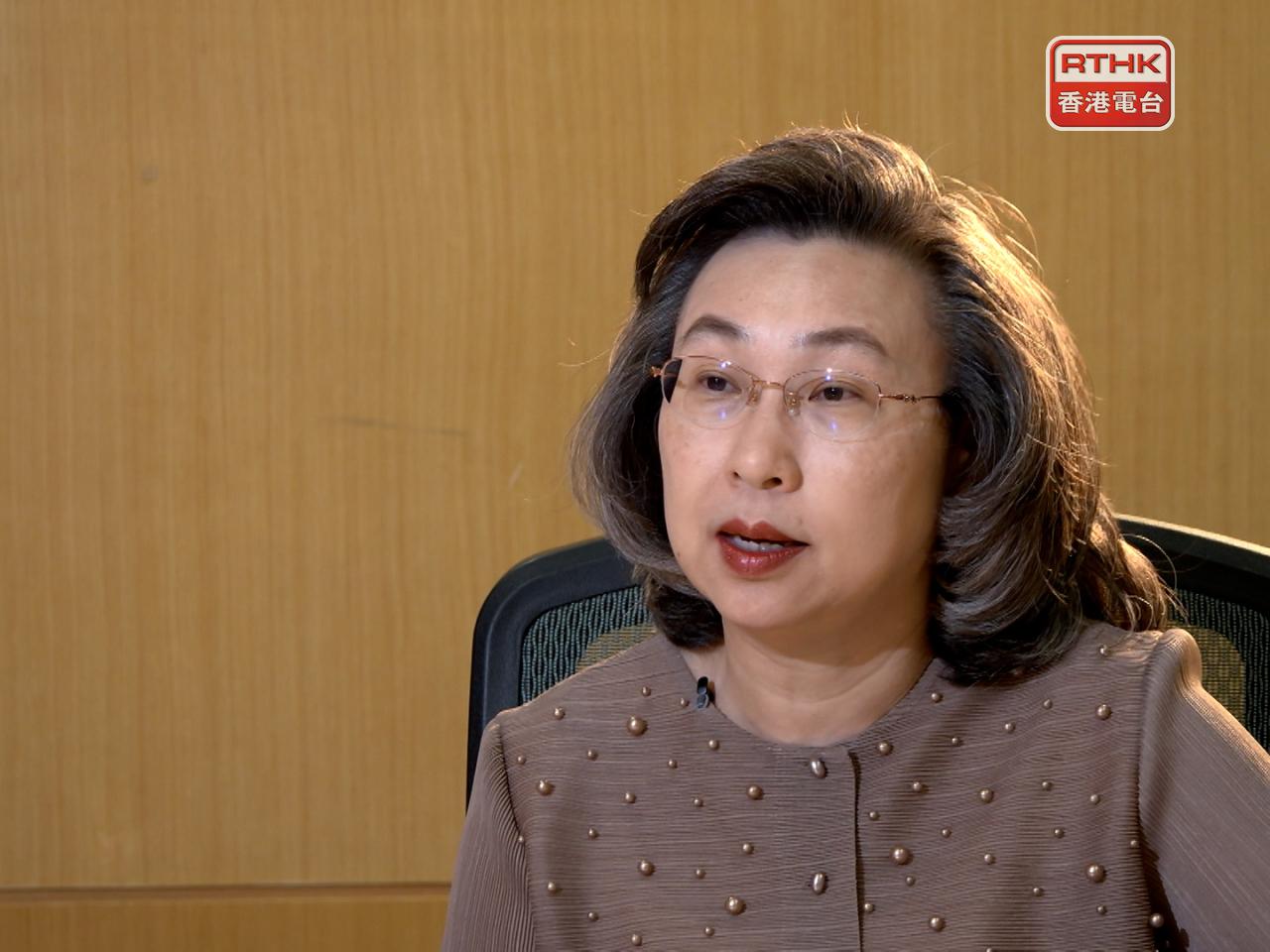 楊何蓓茵說，公務員事務局已經與警務處聯絡，將盡力協助他的家人度過這悲痛及艱難的時刻。（港台圖片）