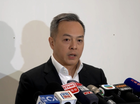 周一鳴說將向死因裁判官提交報告，以決定是否召開死因研訊。（孔令輝攝）