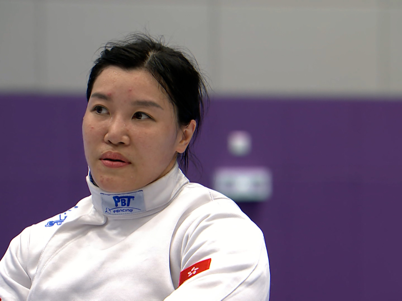 余翠怡一劍之差不敵上海代表辜海燕，取得一面銀牌。