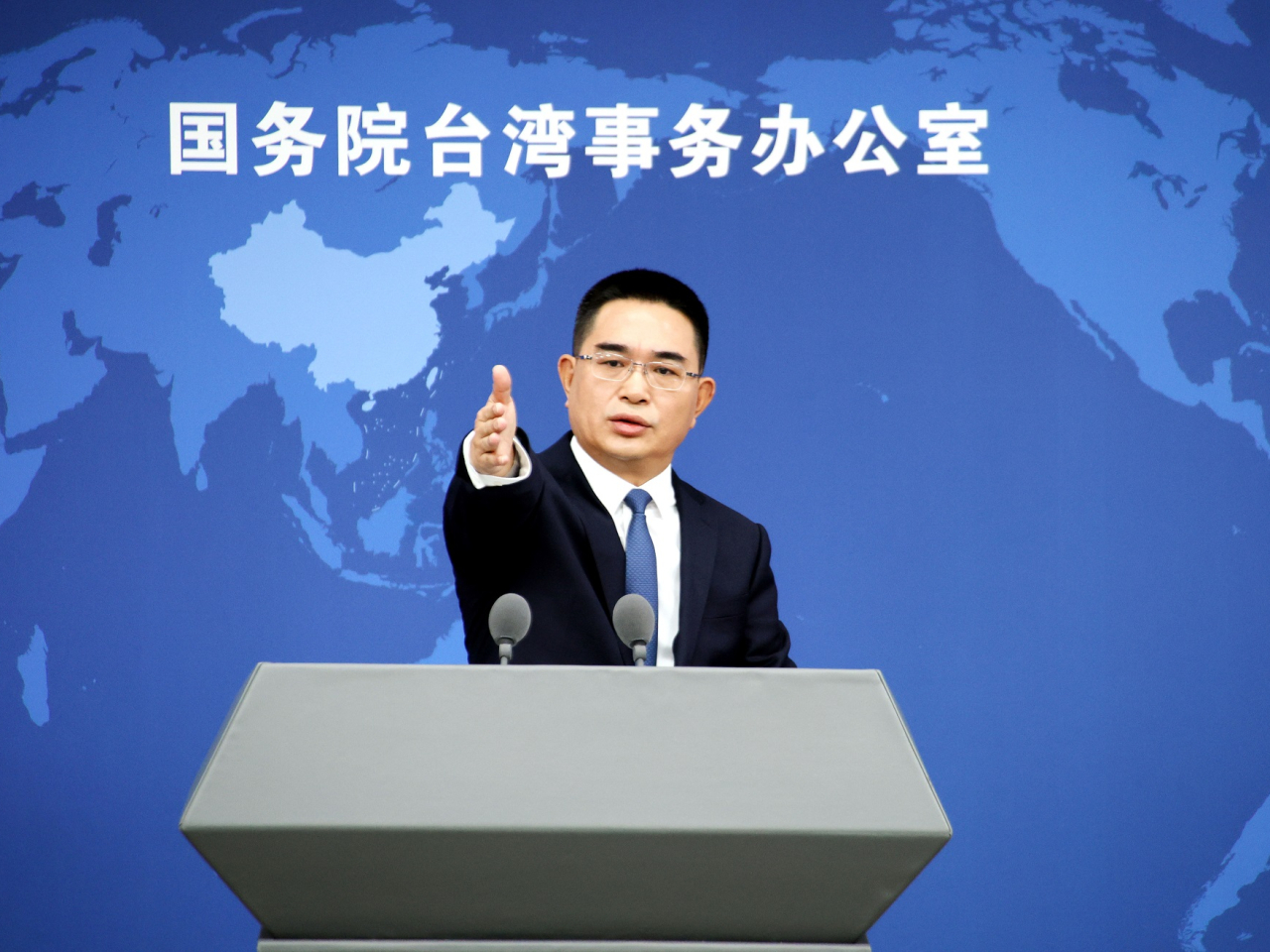 陳斌華指出，統一是台灣前途的唯一方向。（新華社資料圖片）