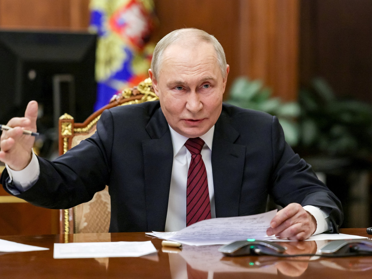 普京表達對委方人民的聲援，重申支持委內瑞拉政府政策。（路透社資料圖片）